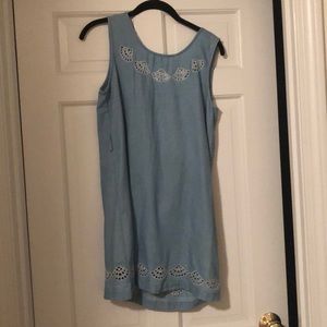 Baby blue mini dress